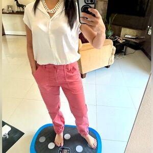 Banana Republic salmon Cargo Pants Relaxed Fit